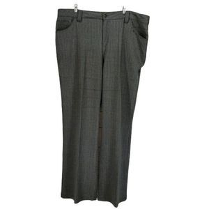 DG Destiny Gold Women's Grey Pinstripe Dress Business Slacks Pants Size‎ 20